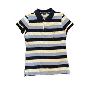 Ralph Lauren Sport Boys Navy and Cream Polo